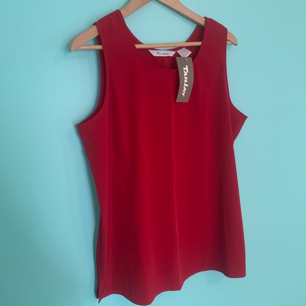 Women’s Tank Top - Tanjay Red Wide Strap
